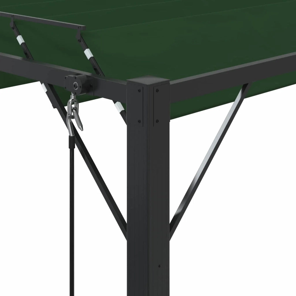 Gazebo con tetto ventilato Verde 3 x 3 x 2,14 m 42030524