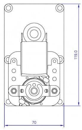 Ricambistufeapellet MOTORIDUTTORE STUFA PELLET 1 RPM ALBERO 9,5 MM Mellor FB1330 FB1334