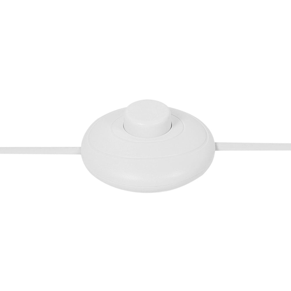 Lampada da terra a braccio struttura in metallo e paralume regolabile bianco in stile moderno per soggiorno e camera da letto