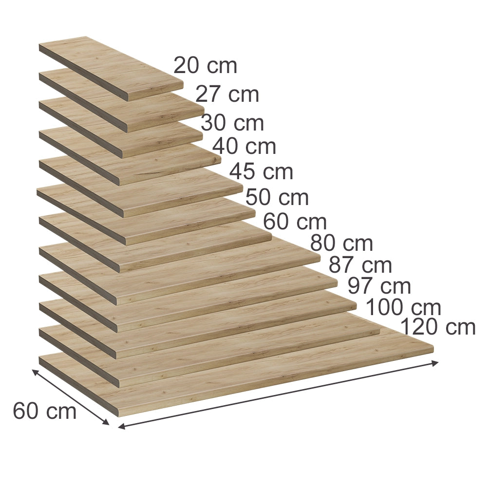 Vicco Top cucina Quercia dorata 120 cm