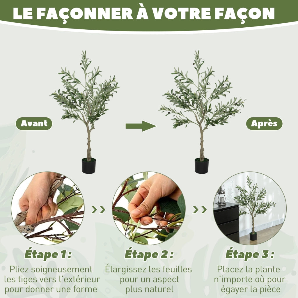 Pianta Artificiale Ulivo 120cm ¨C Xylo ¨C Verde Decorazione Interni
