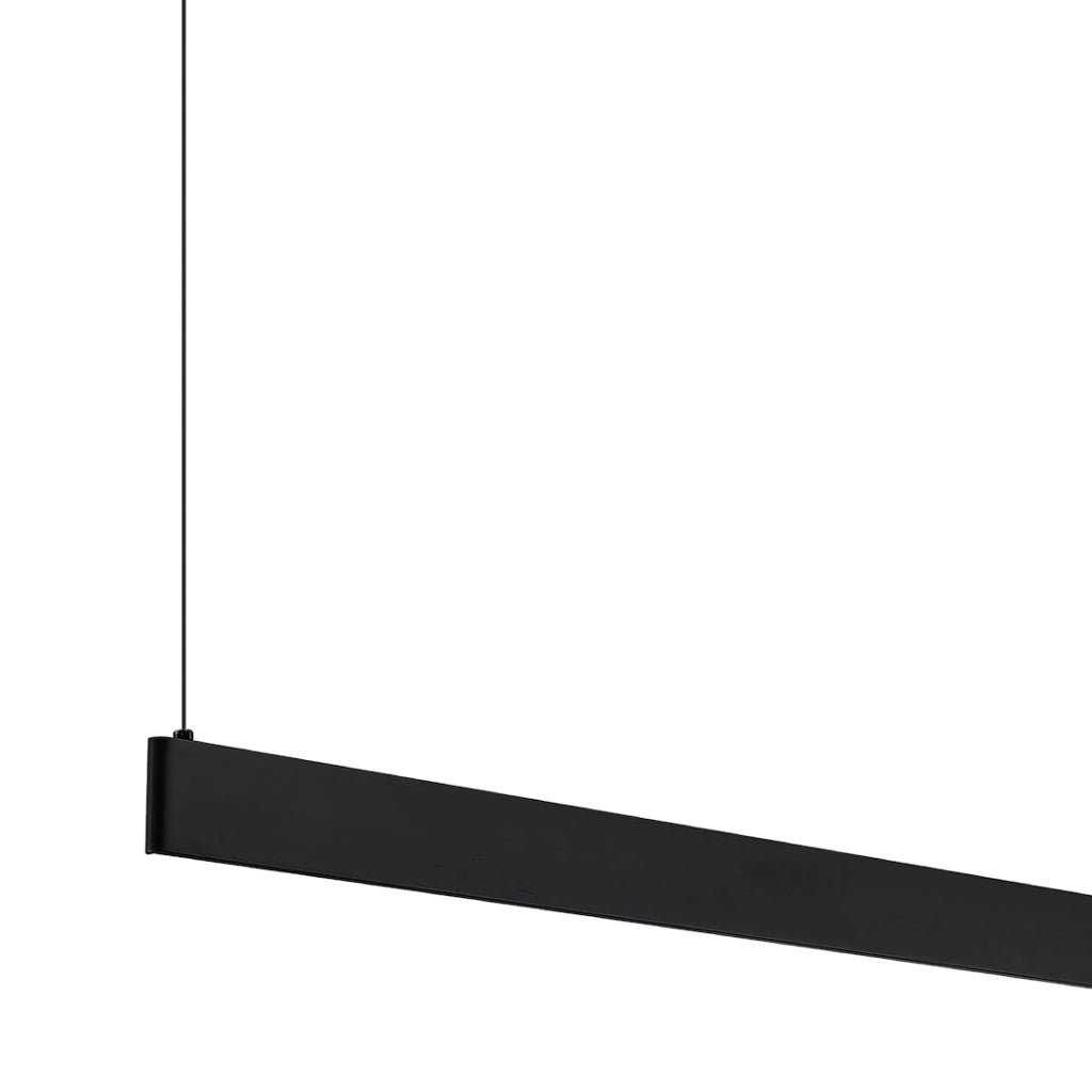 Lampada sospensione lineare nera LED 36W Linea Milagro