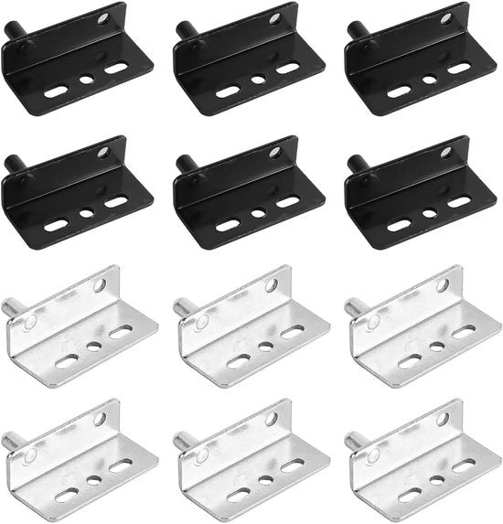 Scharnier per Porta - Installazione Facile - Supporto per Porta in Legno - Scharniera in Acciaio - Materiale Resistente - Dimensioni 40x13x18mm - Scharniere per Porte