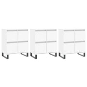 Buffet credenza cassettiera armadio mobile contenitore organizer per cucina soggiorno salotti 3 pezzi legno ingegnerizzato bianco 02_0037001