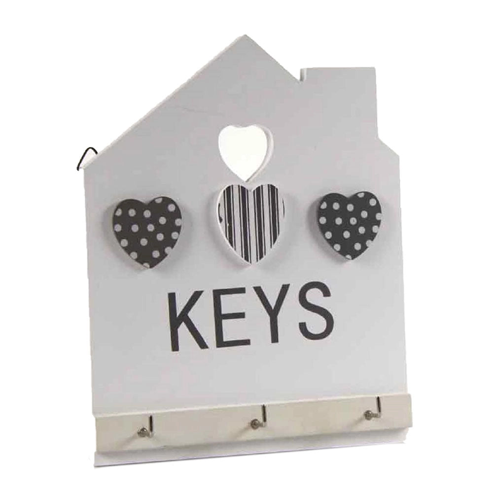 APPENDINO PORTA CHIAVI IN LEGNO HOME 14 X 18 CM