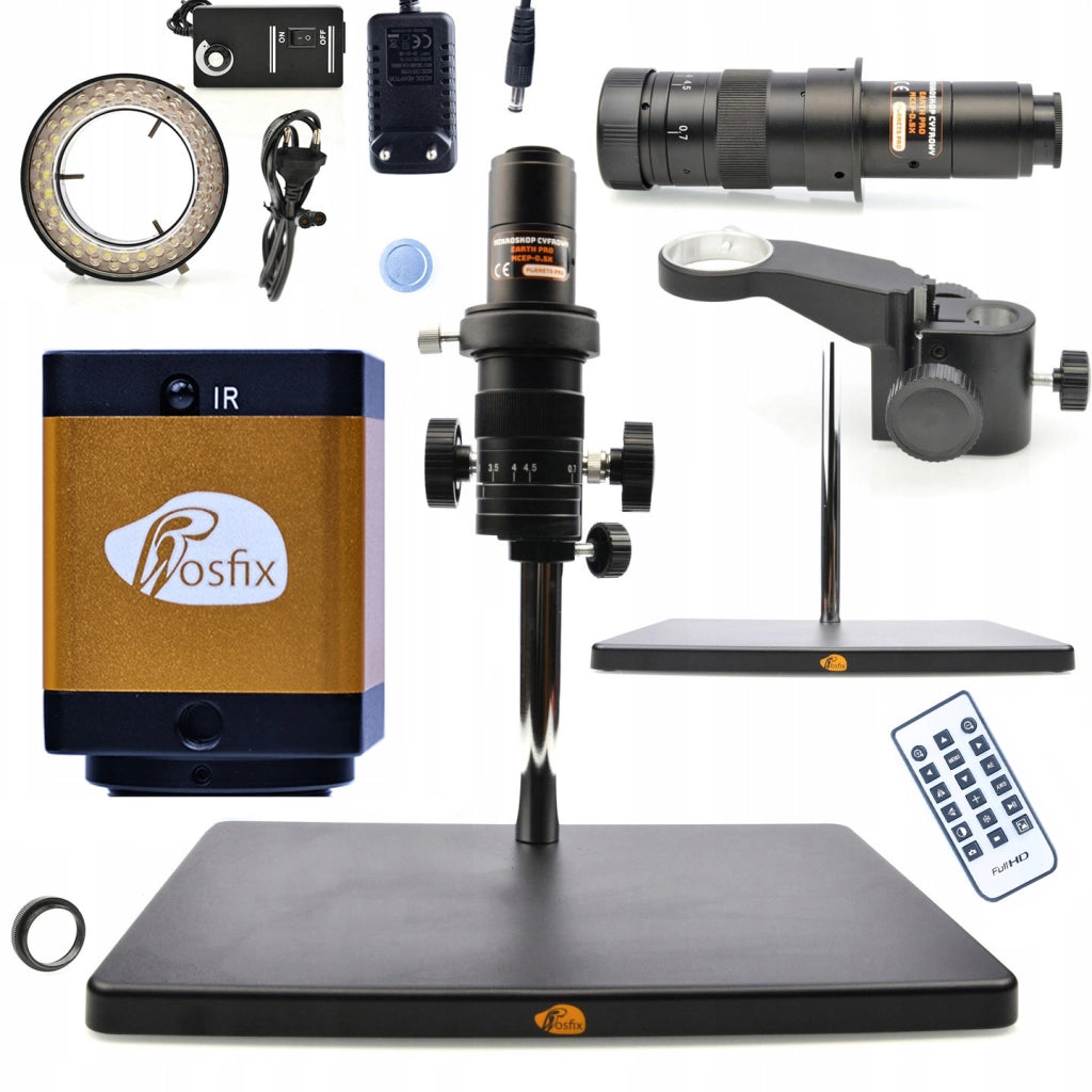 Set Microscopio Digitale Earth Pro MCEP-0.5X con Illuminatore Regolabile 56xLED e Camera PEGASUS Pro – Zoom 7x-45x