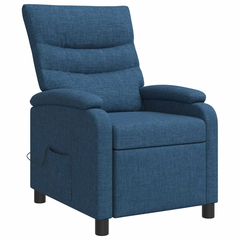 Divano Sedia-Poltrona Massaggiante Blu Tessuto 954313