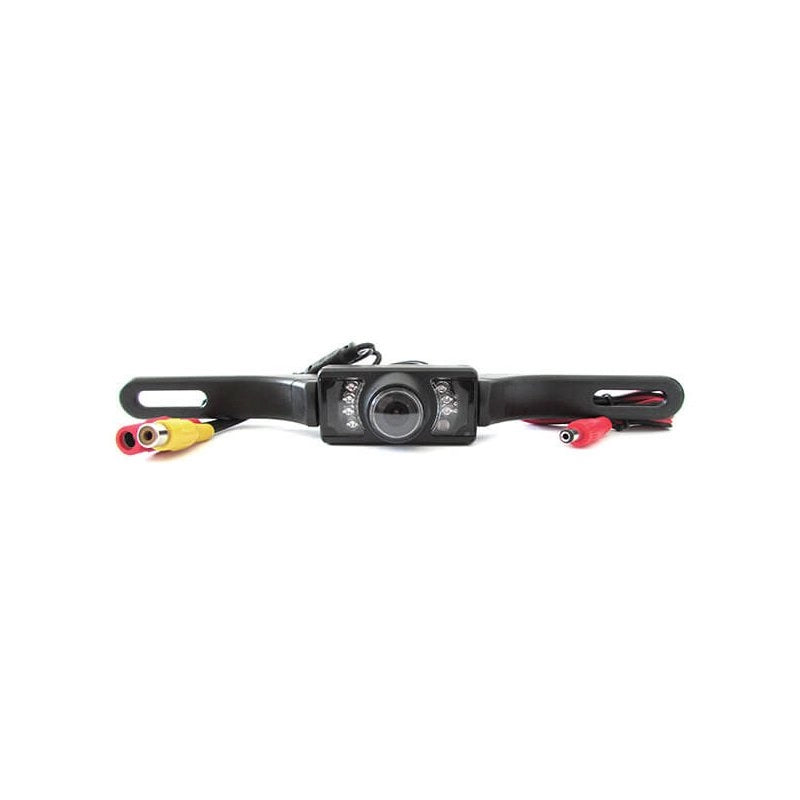 Telecamera Retromarcia Portatarga Infrarossa Stagna IP65 7 Led 12V Per Auto