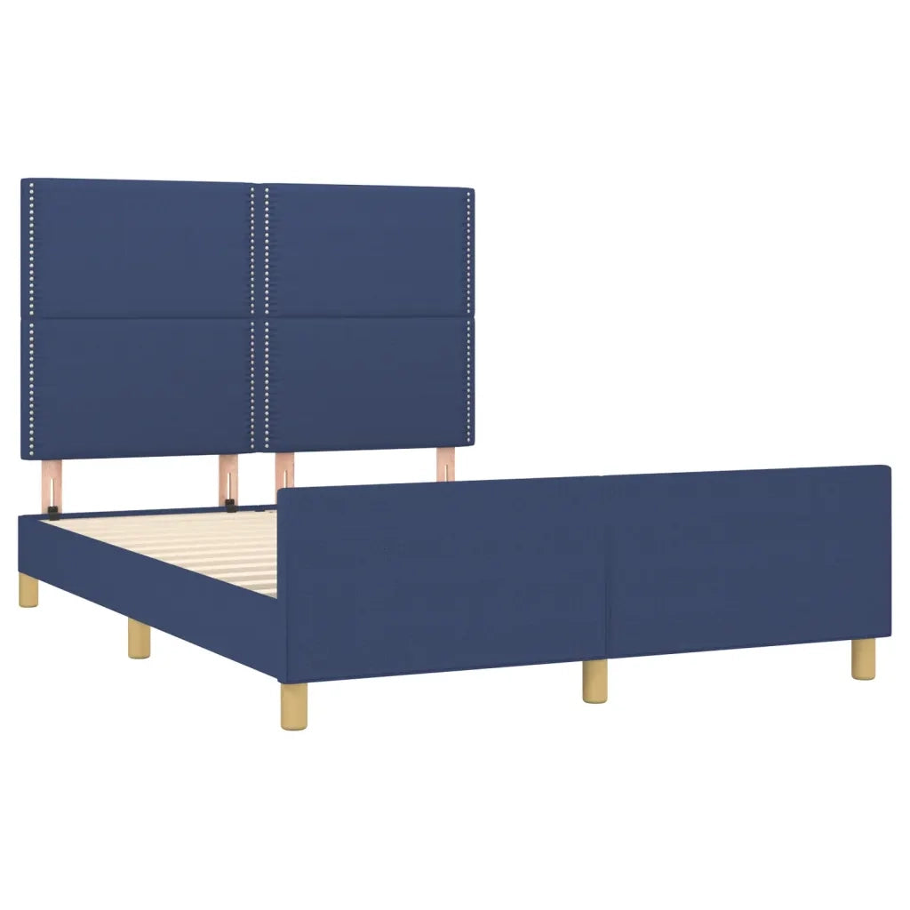 Giroletto senza Materasso Blu 140x200 cm in Tessuto 3124982