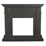 Cornice da Pavimento per Inserto Camino Elettrico 113,7x102,2x28,2 cm in MDF Sined Cetona Grigio