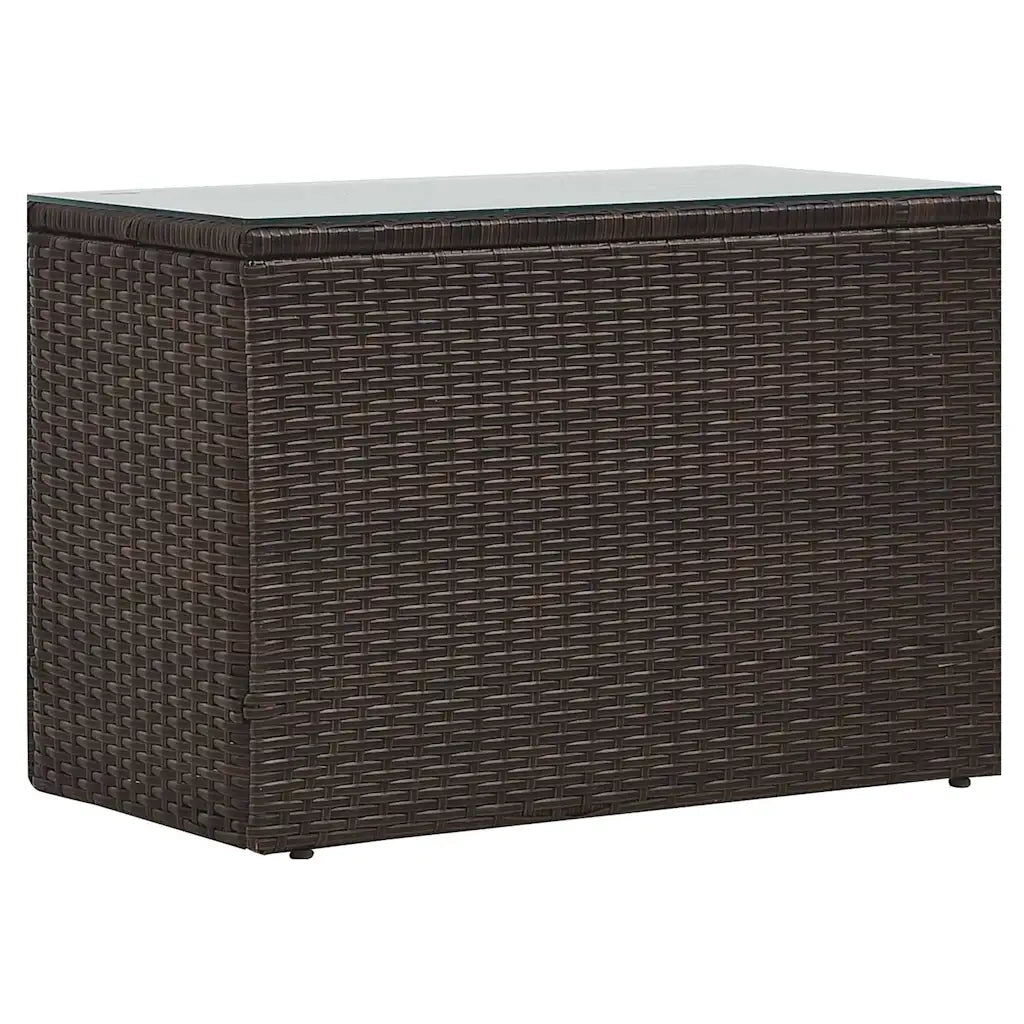 Set Divani da Giardino 5 pz | Set Salotto da Giardino con Cuscini in Polyrattan Marrone