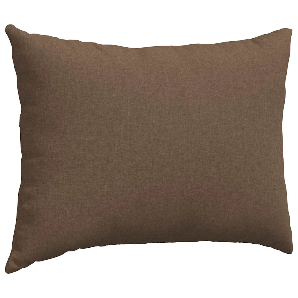 Cuscini da Divano 2 pz-Set di 2 Cuscini per Sofa Marrone 70 x 50 cm Tessuto
