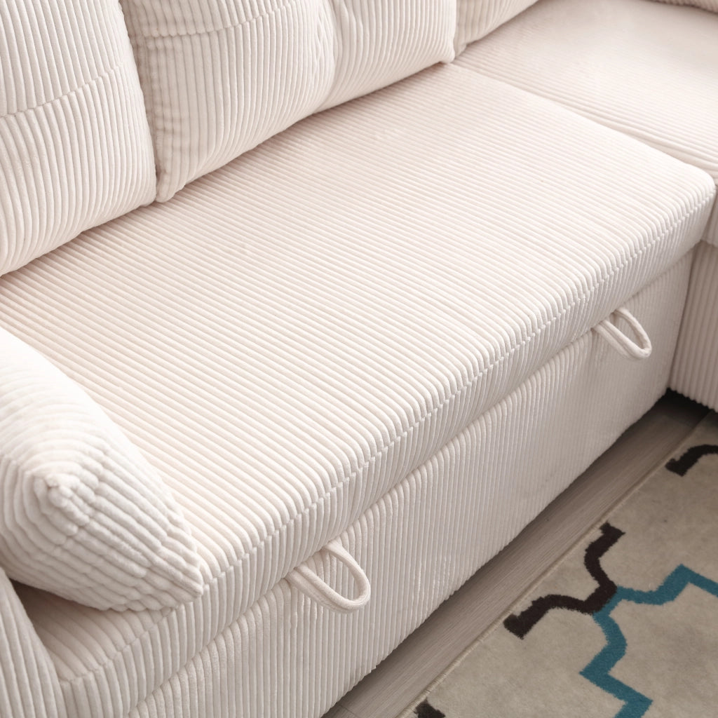 Divano Letto Angolare con Contenitore e Chaise Longue ¨C MINIMAL ¨C Modulare