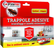 TRAPPOLA ADESIVA PER SCARAFAGGI ED INSETTI STRISCIANTI PZ 2  cm. 21x17
