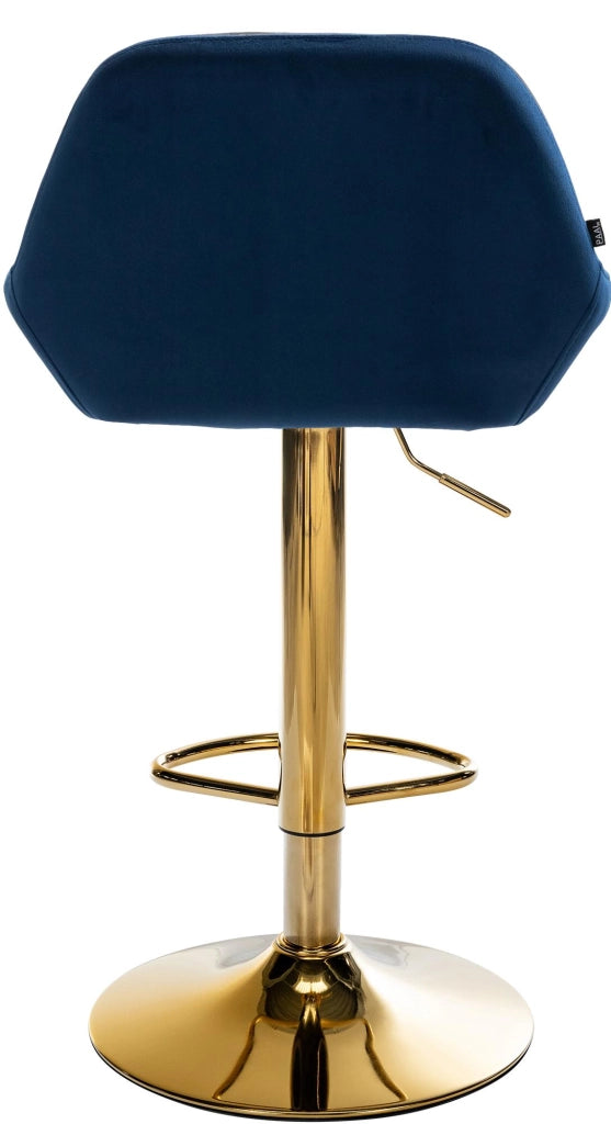 2er Set Barhocker Braga Gold Samt