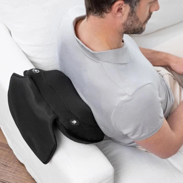 MEDISANA MC 850 - Cuscino massaggiante Shiatsu per spalle, schiena, gambe e collo - 2 velocità - Funzione calore - Imbottitura flessibile