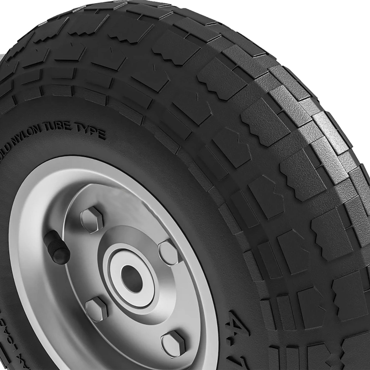 Set 2 Ruote per Carrello Ø25,5x7,5 cm Capacità 80 kg con Scanalature in Gomma e Acciaio Nero