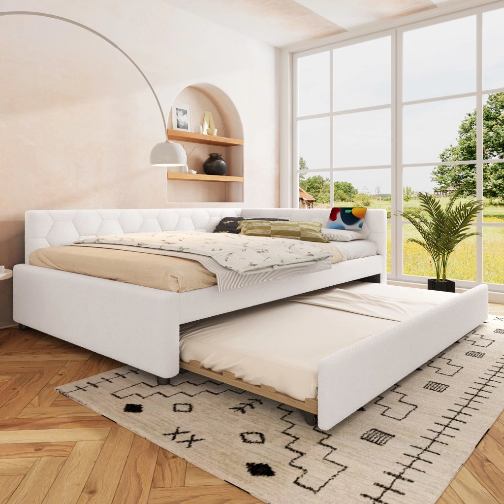 Letto 140x200 cm con letto estraibile; USB e Type-C