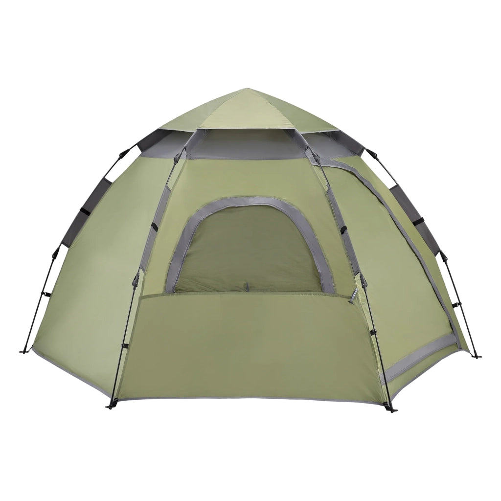 Tenda da campeggio a montaggio istantaneo 240 x 205 x 140 cm verde scuro grigio 03_0008734