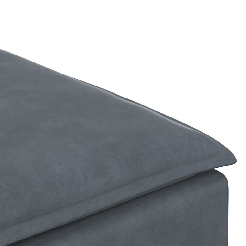 Modulo Poggiapiedi Divano Modulare Grigio Scuro 100x100x48 cm CFW6693882