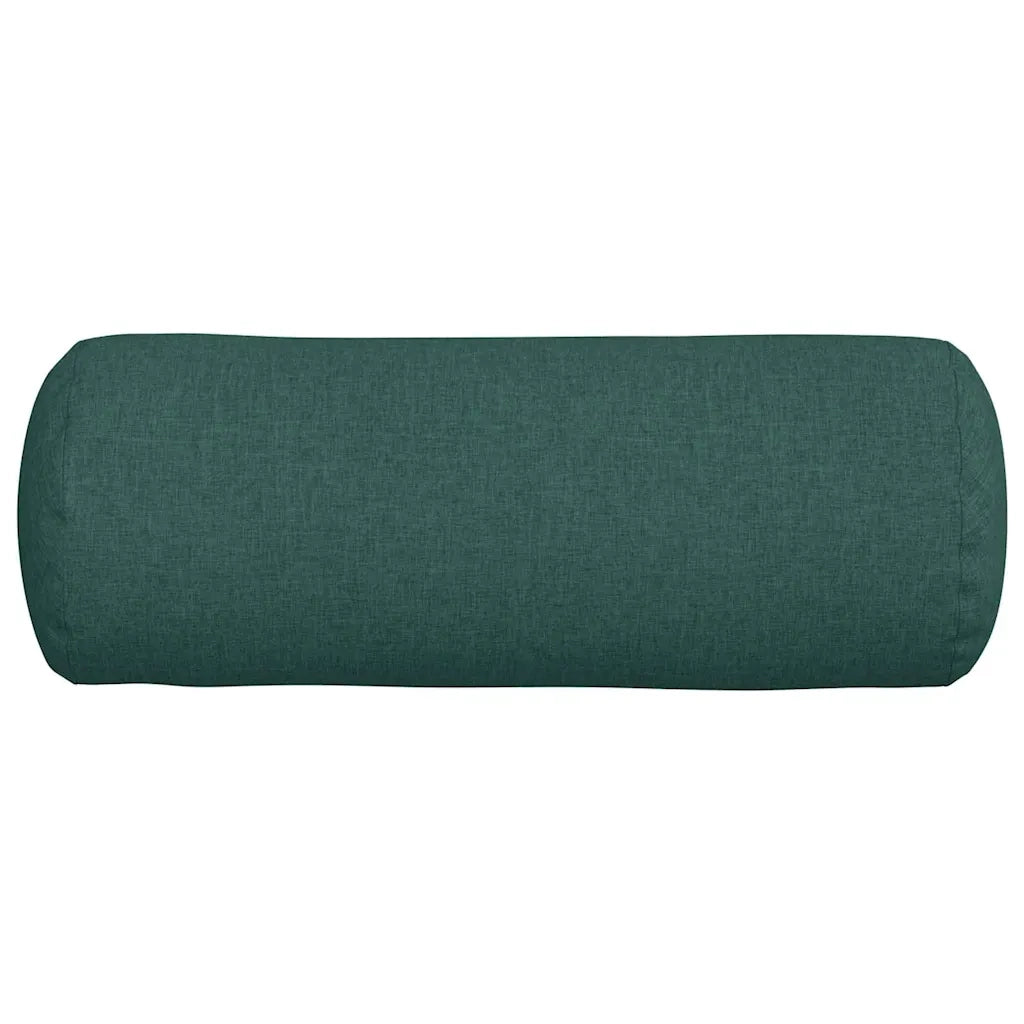 Cuscini a rullo 2 pcs Verde Scuro Ø 25 x 70 cm Tessuto