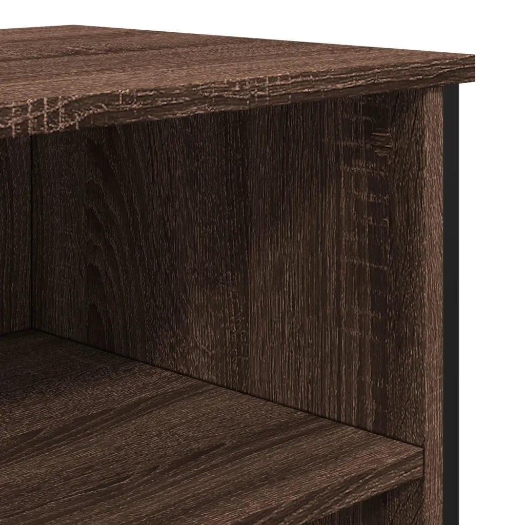 Credenza Rovere Marrone 91x35,5x74,5 cm in Legno Multistrato