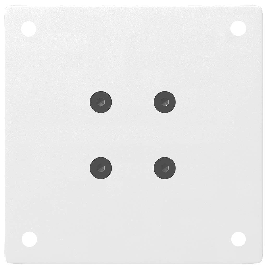Set di 4 gambe moderne regolabili per tavolino da caffè 30 x 32 cm in acciaio bianco 02_0056747