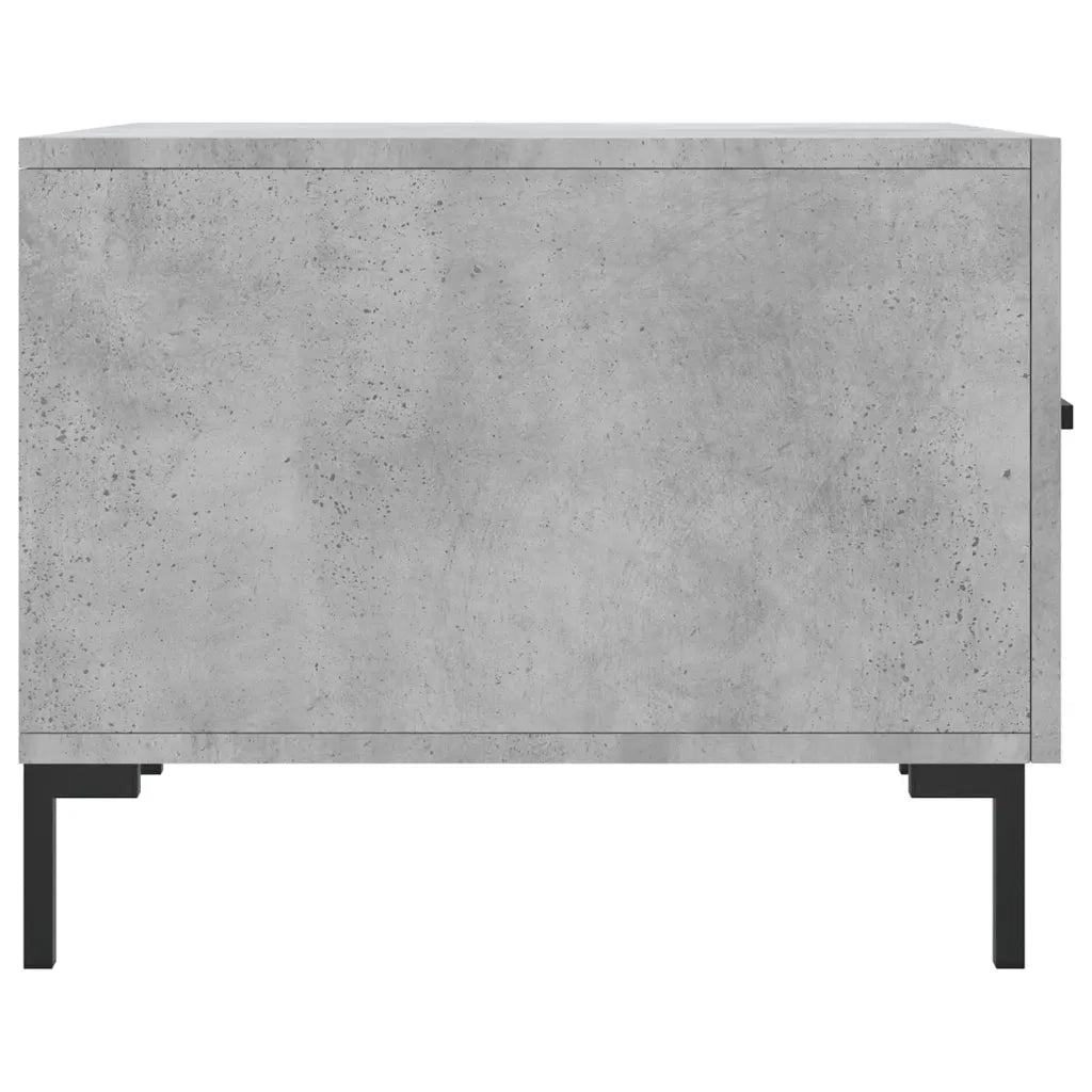 Tavolino Salotto-Tavolino da soggiorno-Tavolo Grigio Cemento 50x50x40 cm Legno Multistrato 158970