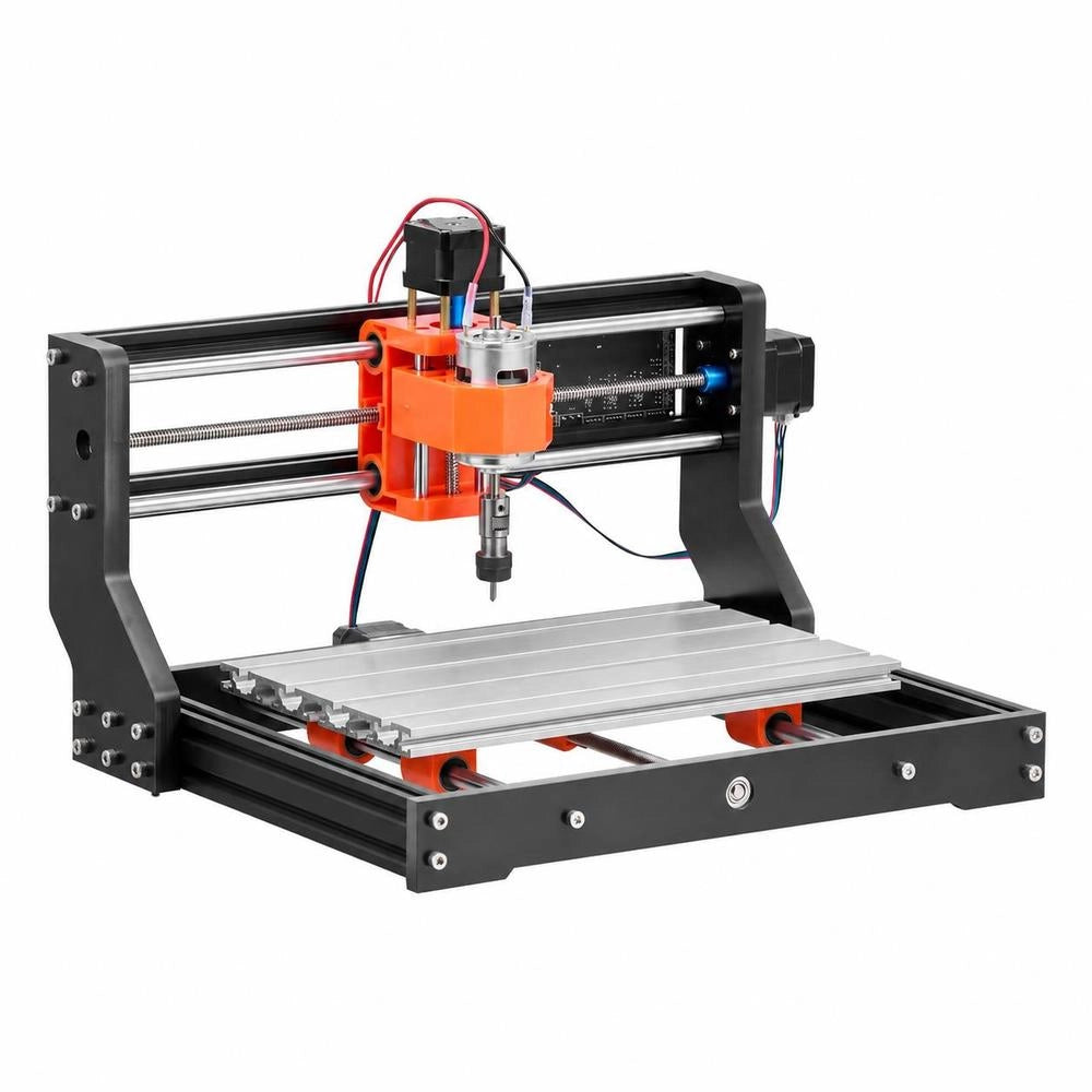 3018 CNC Milling Machine, 60W Spindle, 3-axis Engraving Machine, Working Area Of 300x180x40 Mm, Offline Control, Aluminum Alloy Housing, For Carving & Cutting Wood & Acrylic