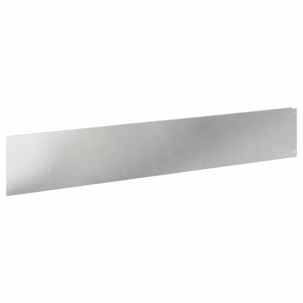 Bordura per Prato 20 pcs 100 x 18 cm Acciaio Argento 8008846