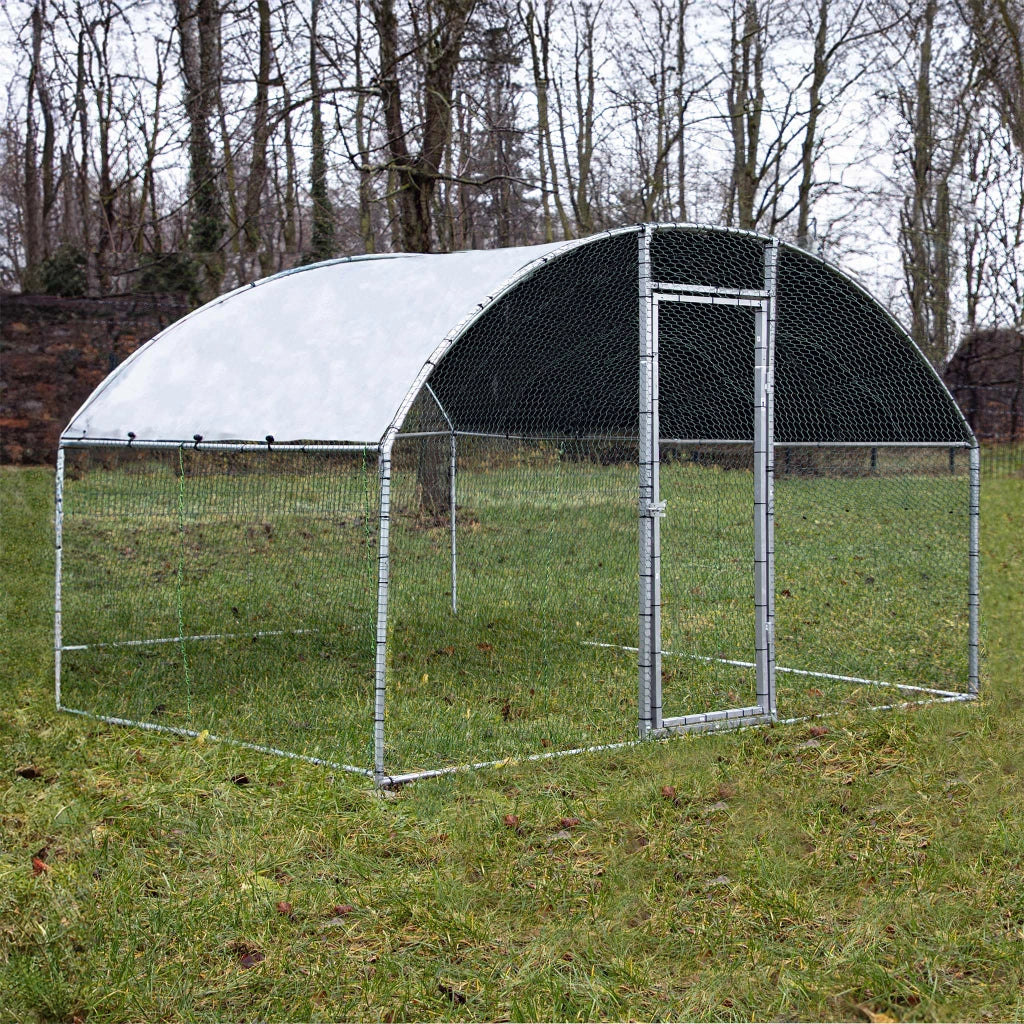 Fudajo Recinto animali XXL 2x2,95x2m con tettoia impermeabile, porta e spazio per movimento libero
