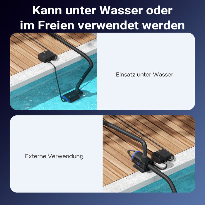 SuperECO CET-15000 Pompa da Laghetto con flussometro, 15.000 l/h, 180W, Prevalenza 8m