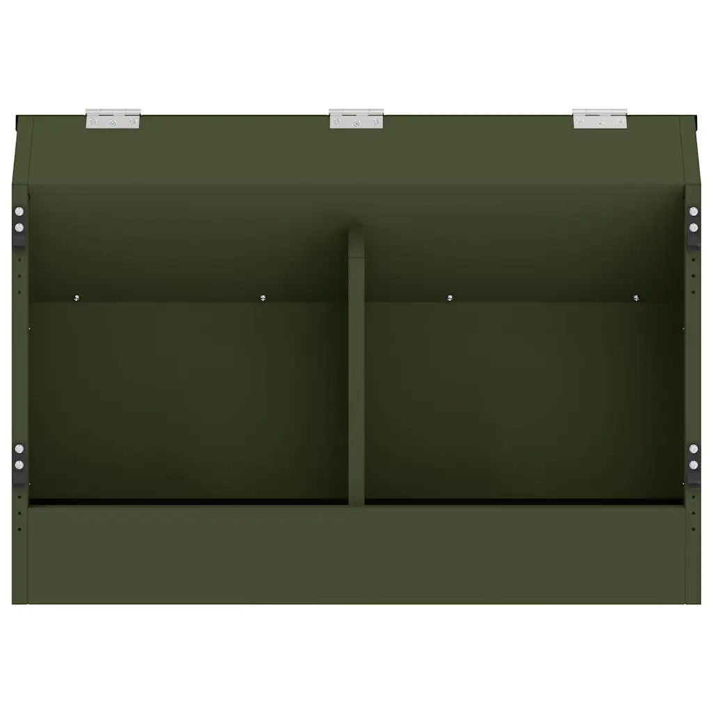 Mangiatore per conigli Verde oliva 64.5 x 25.5 x 45.5 cm CFW9607087