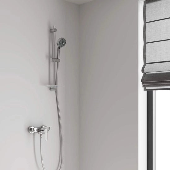 Doucheset Comfort 100 - 3 Tipi di Getto - Douchekop con Manico in Acciaio con Contenuto in HTML