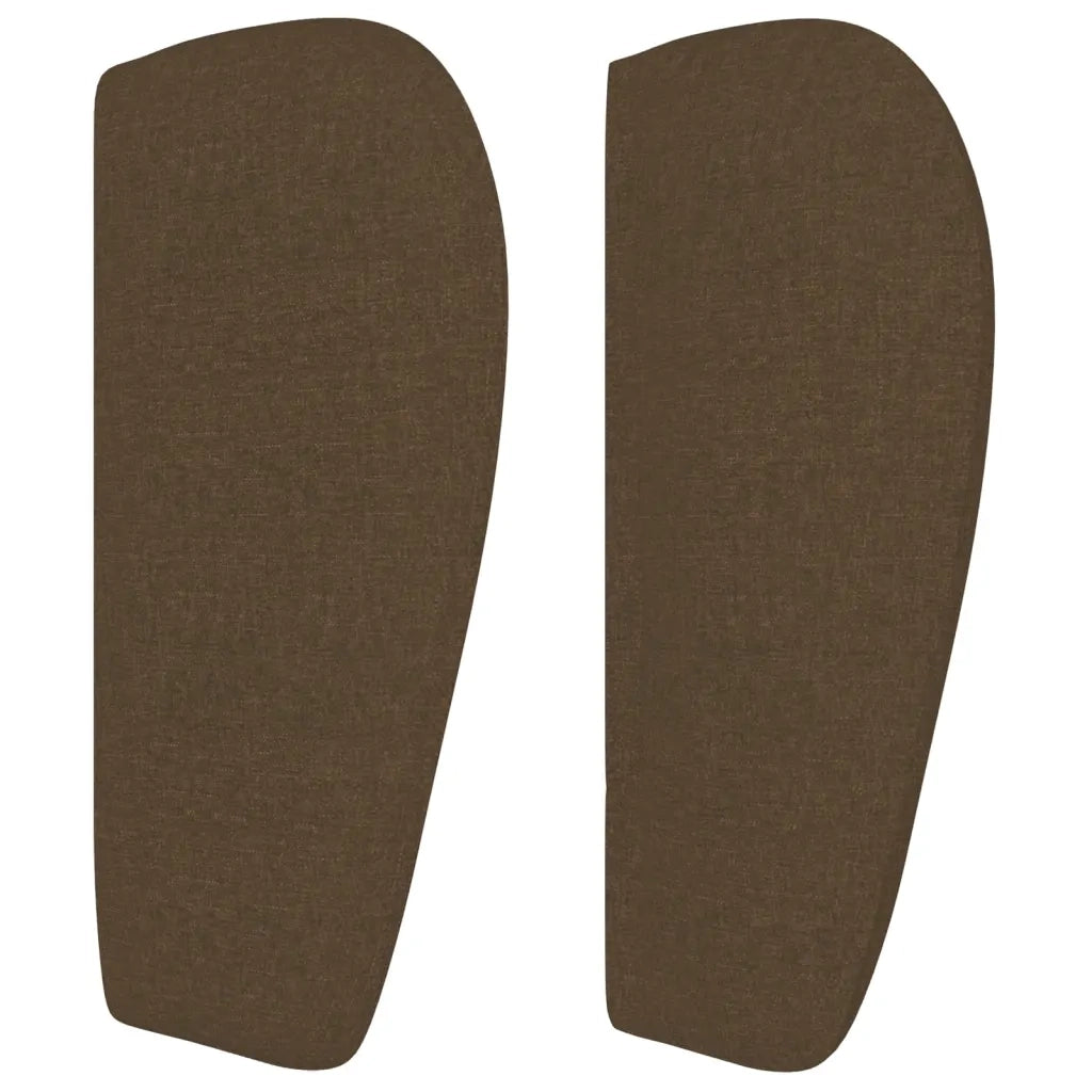 Testiera ad Orecchio Marrone Scuro 163x23x78/88 cm in Tessuto 3117293