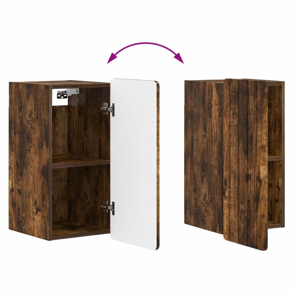 Armadio da bagno a muro ZWOLLE Rovere Fumo 30 x 31 x 63 cm 896370