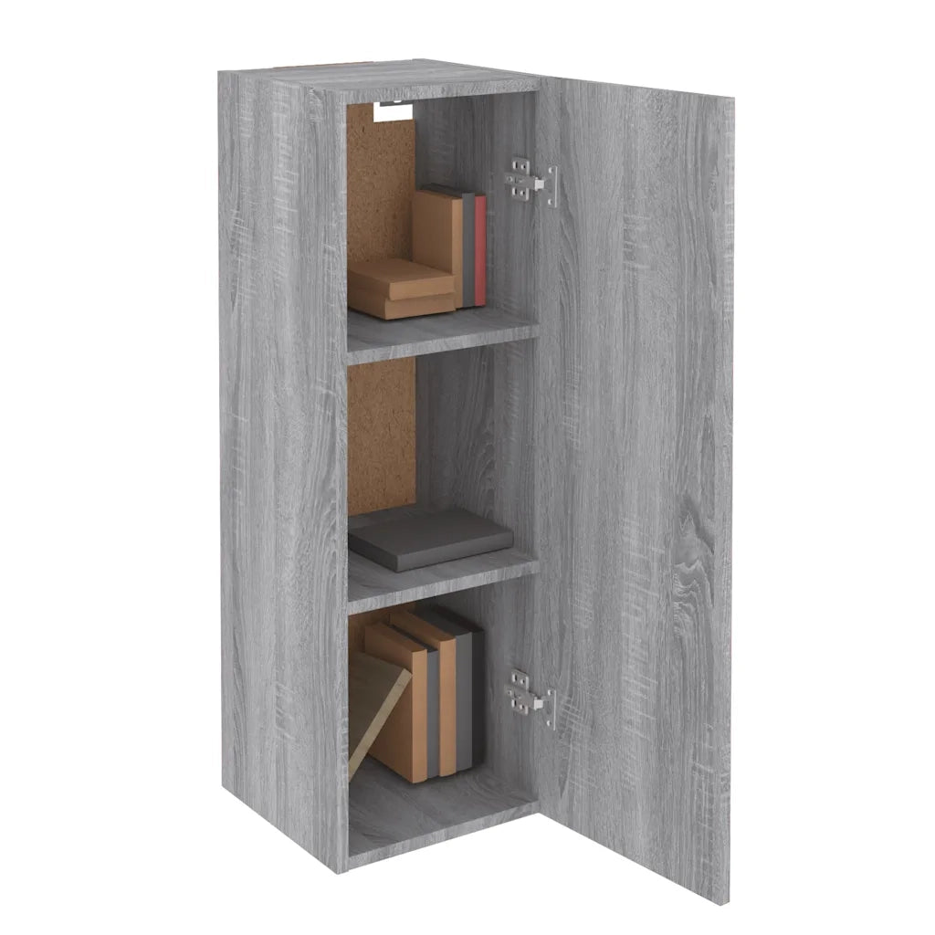 Mobili TV 2 pz Grigio Sonoma 30,5x30x90 cm in Legno Multistrato 815750