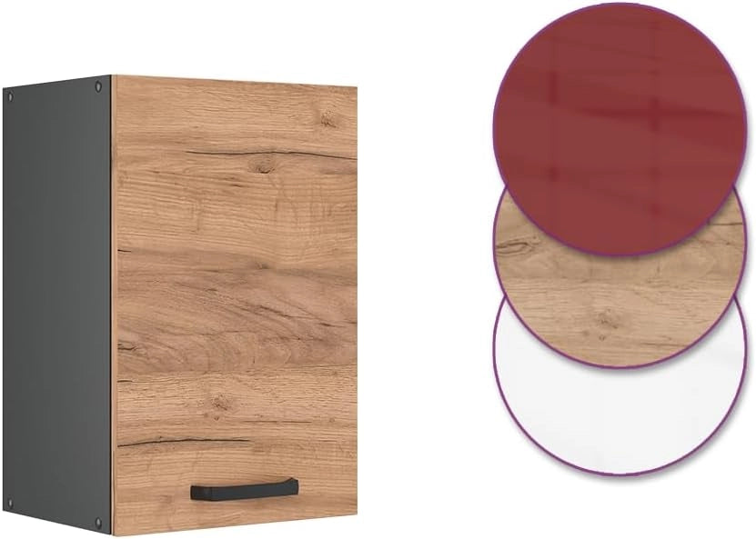 Pensile da cucina R-Line, Quercia dorata, 40 cm, per la libera combinazione all'interno di sistemi cucina modulari