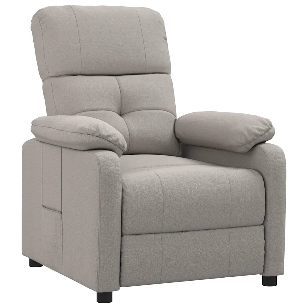 Poltrona Reclinabile Grigio Talpa in Tessuto cod mxl 18006