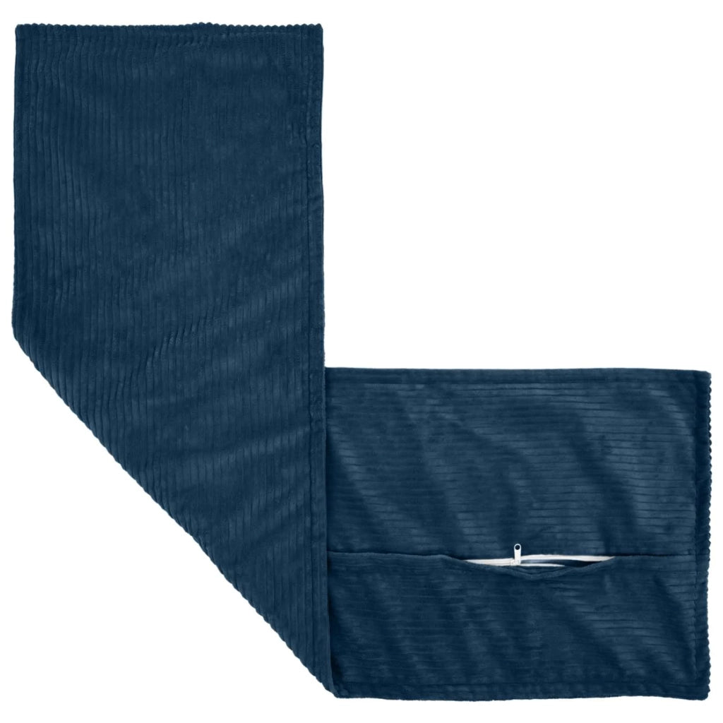 Federa HOUTEN Blu navy 40 x 145 cm corduroy 917218