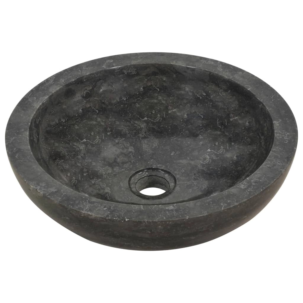 Lavabo in marmo nero diametro 40 cm 02_0002556
