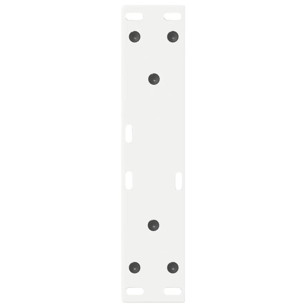 Set di 2 gambe moderne regolabili per tavolino da caffè 38 x 42-43,3 cm in acciaio bianco 02_0056987