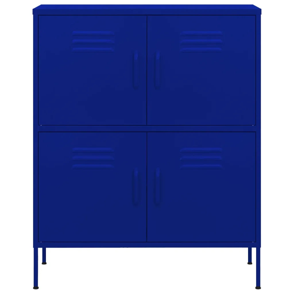 Armadietto Blu Marino 80x35x101,5 cm in Acciaio