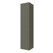 Colonna bagno sospesa 160cm in verde opaco a 2 ante Nara