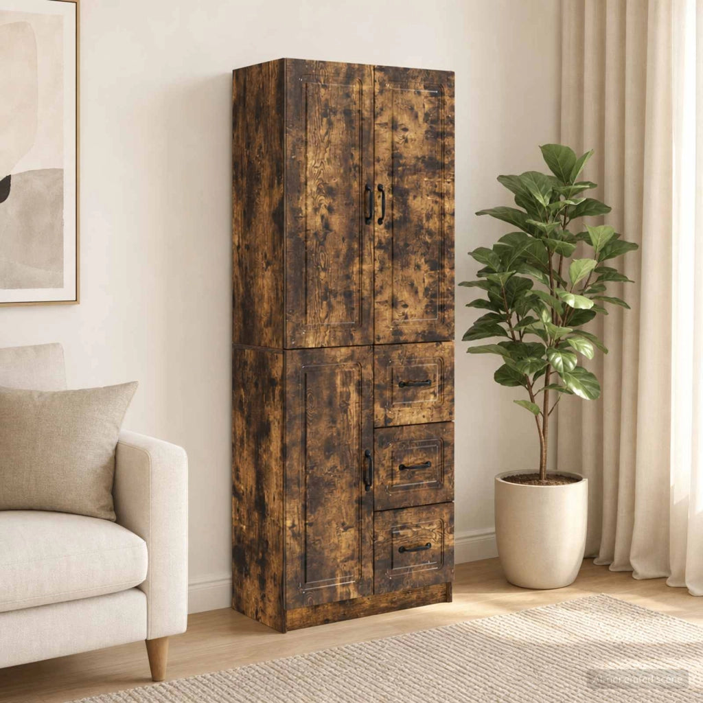 Set di armadi 2 pz Rovere Fumo Legno ingegnerizzato 3416984