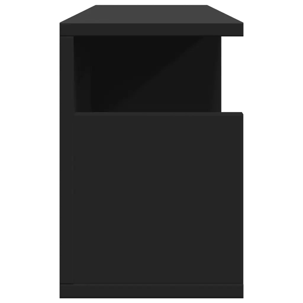 vidaXL Mobile a Parete 60x20x30 cm Nero in Truciolato