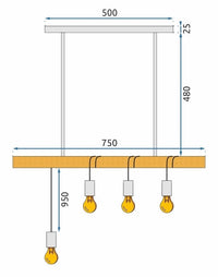 Lampada APP974-3CP Line