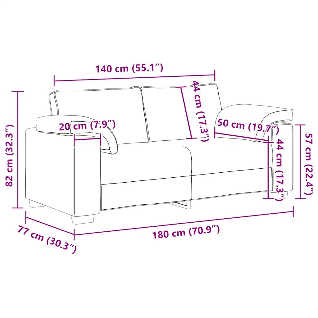 Divano Divanetto Blu 180x77x82 cm in Velluto 4105276