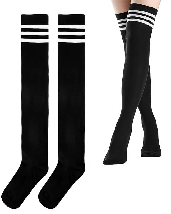 Laarzen da donna con ginocchiere extra lunga - Stivaletti con alta gamba - Comfortevoli con tessuto misto cotone - Respiranti - Adatti al uso quotidiano