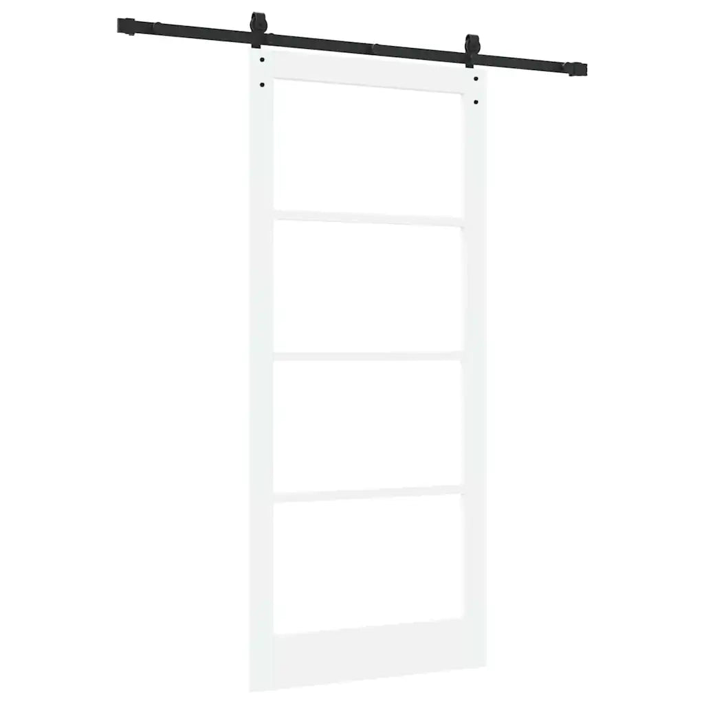 Porta scorrevole ORKDAL Bianco e Nero 93 x 211 cm 3331842